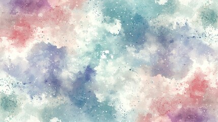Poster - Soft Colorful Abstract Watercolor Background with Gentle Patterns