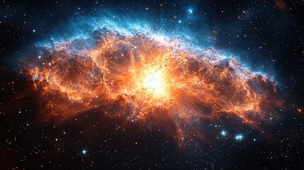 Wall Mural - stunning cosmic explosion outer space astronomical image celestial environment wide angle astrophysi