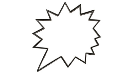 Wall Mural - unique comic book speech bubble design element