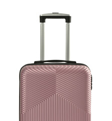 Wall Mural - Stylish suitcase on white background