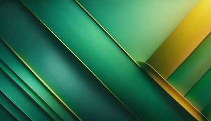 Poster - A vibrant, abstract arrangement of green and yellow layered textures creating a dynamic visual effect.