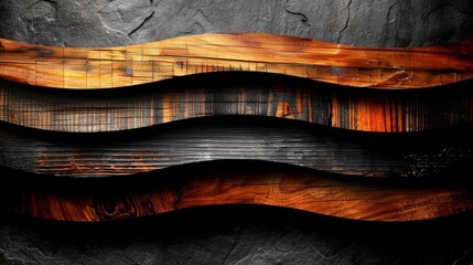 Poster - Beautifully designed 3D wallpaper displays golden grain heads against a dark backdrop creating an elegant aesthetic. Blank space allows for customizable text placement.