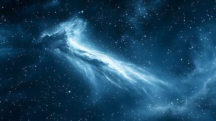Wall Mural - stunning cosmic nebula, swirling clouds of gas and dust in deep space. bright stars scattered across