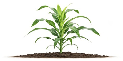 Poster - A green plant with a brown stem