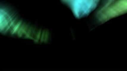 Wall Mural - aurora northern lights loop green
