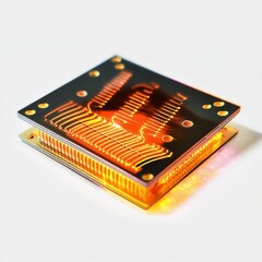 Poster - Advanced Microchip with Heatsink: Precision Engineering for High Performance Computing Applications and Innovative Systems