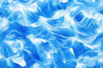Wall Mural - Abstract blue and white paint swirls.
