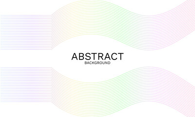 Poster - Harmonious hues, a gradient wave design for versatile artistic expression