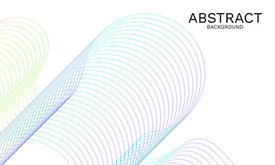 Poster - Harmonic Gradient Flow, An Abstract Symphony of Wavy Lines and Color