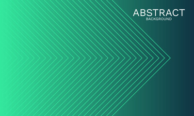 Poster - Dynamic teal gradient with geometric arrow lines for modern presentation