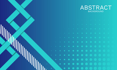 Poster - Modern abstract gradient background with geometric elements and halftone