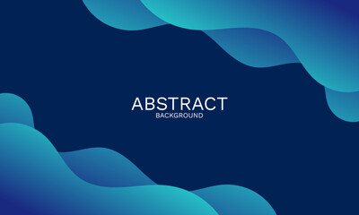 Poster - Dynamic gradient wave background with fluid shapes and modern color