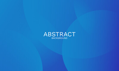 Aufkleber - Elegant Blue Abstract Background with Smooth Dynamic Curves