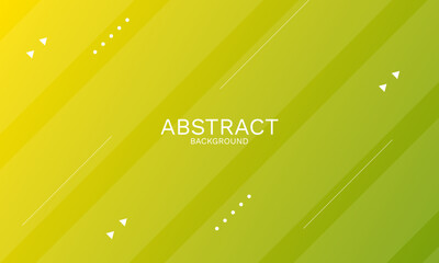 Poster - abstract green and yellow gradient background with lines