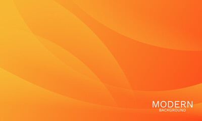 Poster - Orange and Yellow Gradient Wave Background