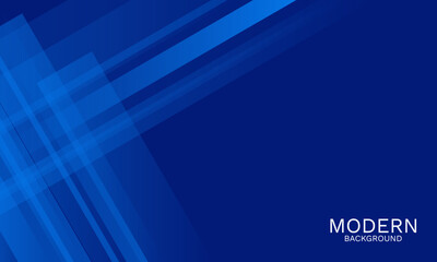 Poster - blue abstract background with lines