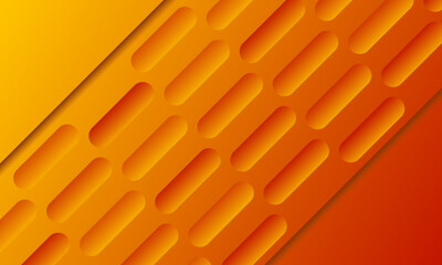 Poster - yellow and orange abstract background with lines