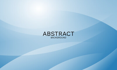 Poster - abstract blue background with waves