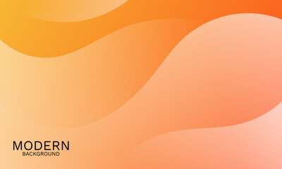 Poster - Orange and Yellow Gradient Wave Background