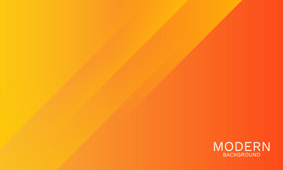Poster - yellow and orange abstract background with lines