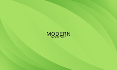 Poster - Green Gradient Wave Background