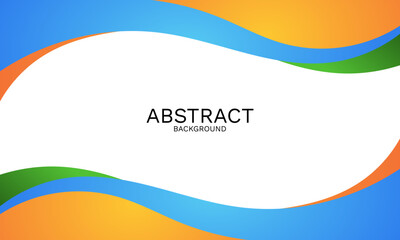 Poster - abstract colorful wave background