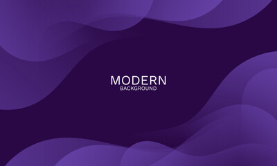 Poster - Elegant purple Abstract Background with Smooth Dynamic Curves