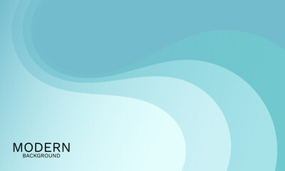 Poster - abstract blue wave background