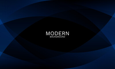Poster - abstract modern blue wave background