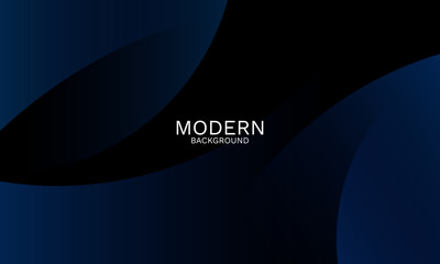 Poster - abstract modern blue wave background