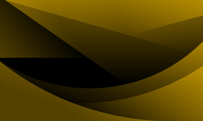 Poster - yellow and dark abstract background with lines