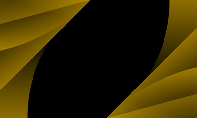 Poster - yellow and dark abstract background with lines