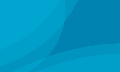 Poster - Elegant Blue Abstract Background with Smooth Dynamic Curves