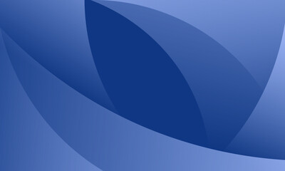 Poster - Elegant Blue Abstract Background with Smooth Dynamic Curves