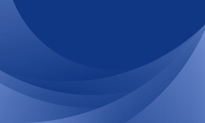 Poster - Elegant Blue Abstract Background with Smooth Dynamic Curves