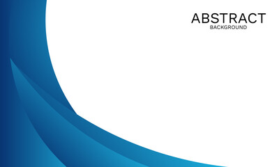 Poster - abstract blue wave background