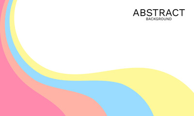 Poster - abstract colorful wave background