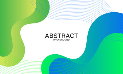 Poster - abstract colorful wave background