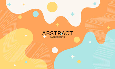 Poster - abstract colorful wave background