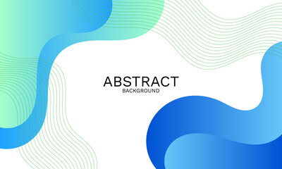 Poster - abstract colorful wave background