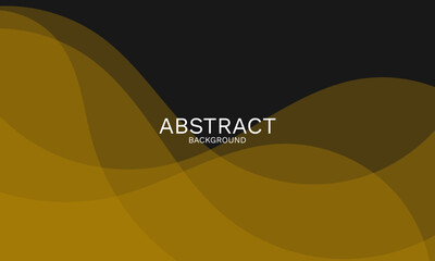 Poster - yellow wave background