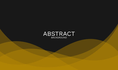 Poster - yellow wave background