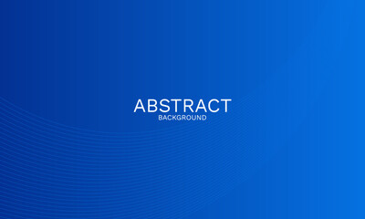 Poster - Vibrant blue gradient with flowing lines for modern backgrounds