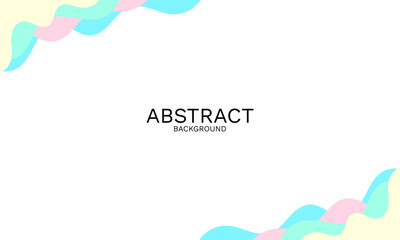 Poster - Pastel Abstract with Wavy Shapes Background for Presentation Template