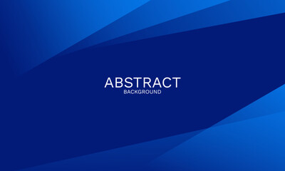 Poster - Dynamic Blue Gradient Abstract Background with Overlapping Shapes