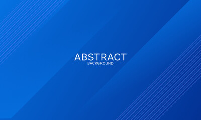 Poster - Elegant cobalt blue gradient background with subtle diagonal lines