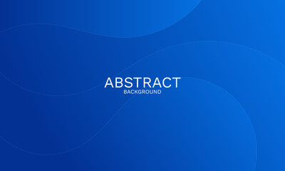 Poster - Modern and Trendy Blue Wave Abstract Gradient Background Design
