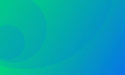 Poster - Abstract teal gradient with gentle circular overlay design element
