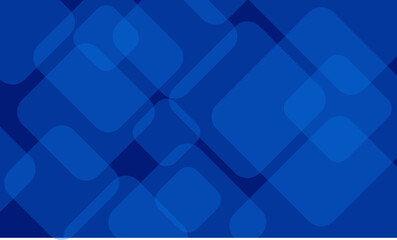 Poster - A captivating modern design featuring overlapping rounded squares in hues of blue