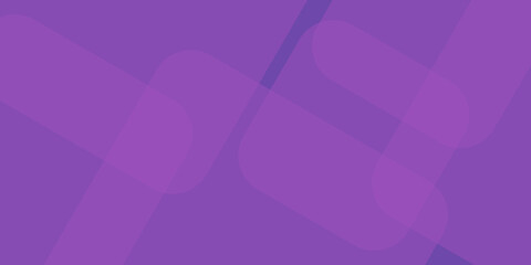 Poster - Violet Layers, Abstract Minimalist Design with Soft Rounded Rectangles